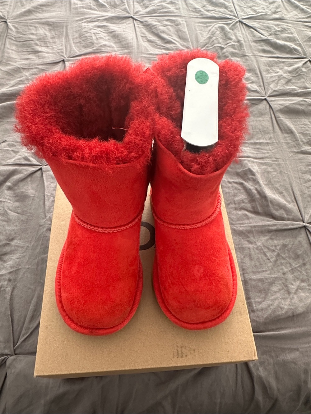 Ugg kids bailey bow red boots